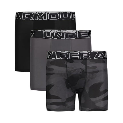 Under Armour Boys' Performance Boxer Briefs, Light