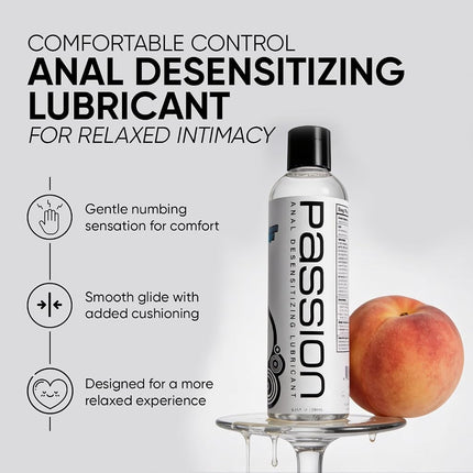 Passion Lubes Maximum Strength Anal Desensitizing Lube, 8.25 fl oz