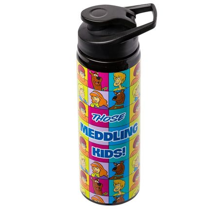 Silver Buffalo Scooby Doo Meddling Kids Grid 25oz Stainless Steel Water Bottle