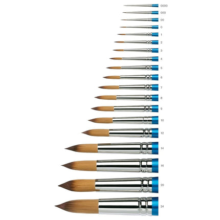 Winsor & Newton Brush, Wood, Transparent, No 7 -. 4.1 mm, round - brush, short handle