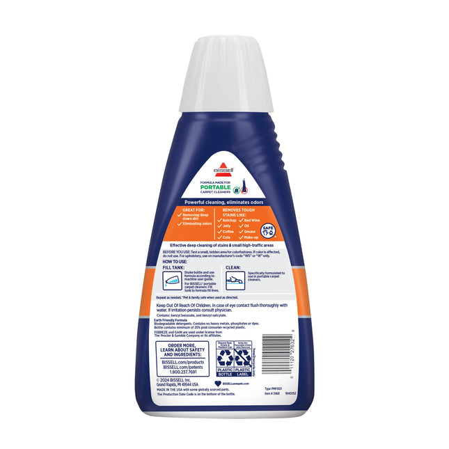 BISSELL� Spot & Stain with Febreze + Gain Original Scent Formula for Little Green Devices, Portable Carpet Cleaners (3968)