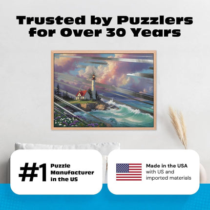 Buffalo Games Thomas Kinkade, Windswept Cove, 1000 Piece Puzzle, for Adults