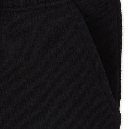 Pantalones Cortos de Rizo Francés Deportivos para Bebés y Niñas Pequeñas de The Children's Place, Negros Sencillos, Talla Mediana