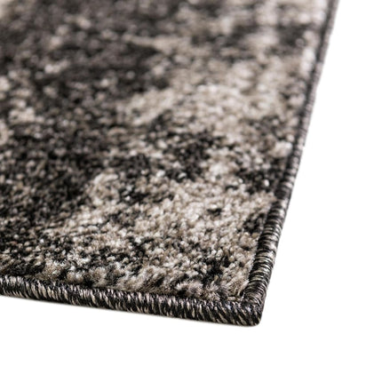 Alfombra Unique Loom Del Mar Collection - Lucille (Corredor de 2' 0" x 6' 0", Gris Oscuro/Marfil)