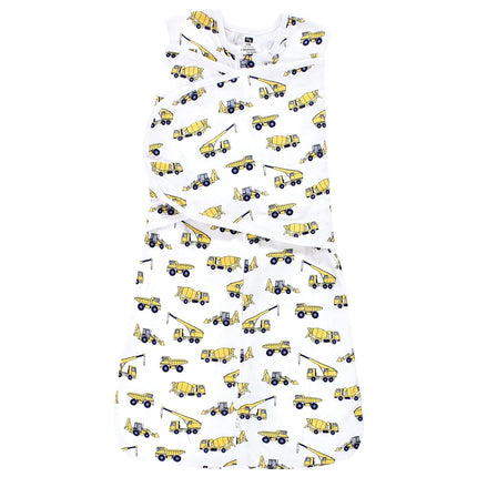 Hudson Baby Unisex Baby Convertible Swaddle Sleep Sack, Construction, 3-9 Months
