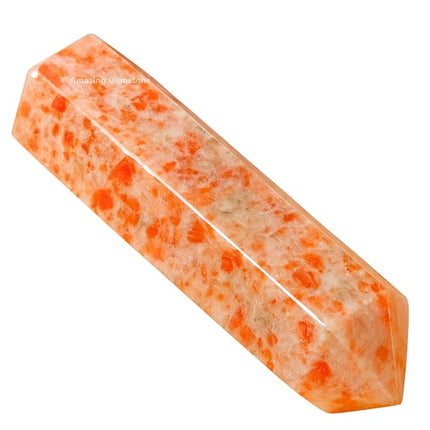 Large Sunstone Crystal Towers ~ Natural Healing Crystal Point Obelisk for Reiki Healing and Crystal Grid (5.5" to 6" INCH)