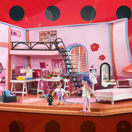 Playmobil 71334 Miraculous: Marinette's Loft, colourful play fun including Marinette and Manon, adventure with Ladybug, fun imaginative role play, detailed play sets suitable for children ages 4+