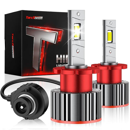 Torchbeam 2 x D2S D2R HID Bulbs 22000LM 6000K Cool White 45W Xenon 85122 66240 66040 66240CBI