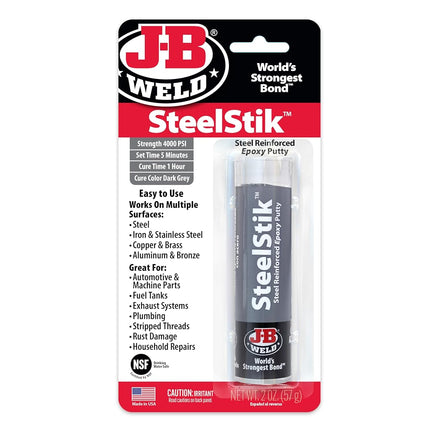 J-B Weld 8267UK SteelStik Epoxy Putty, dark grey