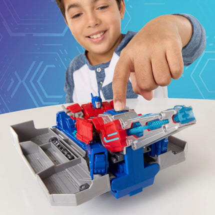 Transformers EarthSpark Optimus Prime Battle Trailer Playset
