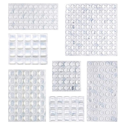 Amazon Basics 300 Piece Clear Self-Adhesive Rubber