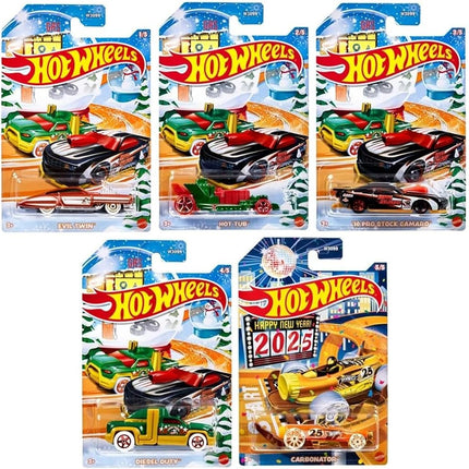 Hot Wheels 2024 Happy Holidays Christmas Mix Winte