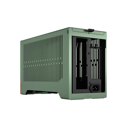 Fractal Design Terra Jade - Wood Walnut front panel - Small form factor - mITX gaming case – PCIe 4.0 riser cable – USB Type-C - Anodized aluminum panels