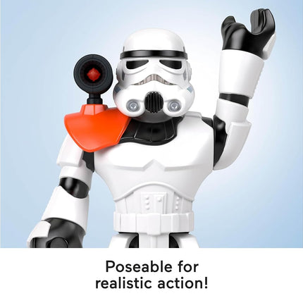 Fisher-Price Imaginext STAR WARS Toy Stormtrooper XXL Figure, 16+ Inch Tall Poseable Character with Launcher for Kids Ages 3+ Years, HXG53