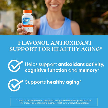 Doctor's Best Fisetin with Novusetin, Non-GMO, Vegan, Gluten Free, Soy Free, 100 mg, 30 Veggie Caps