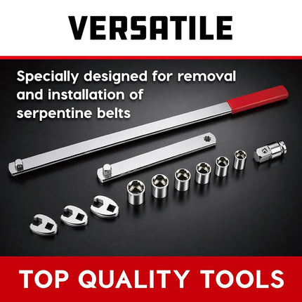 Alltrade 648629 Kit 52 Serpentine Belt Tool Set