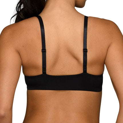 Vanity Fair Women's Illumination Front Closure Bra, 3-Way Convertible Staps, Lightly Lined Cups Up to Dd, Opaque, Black, 36B