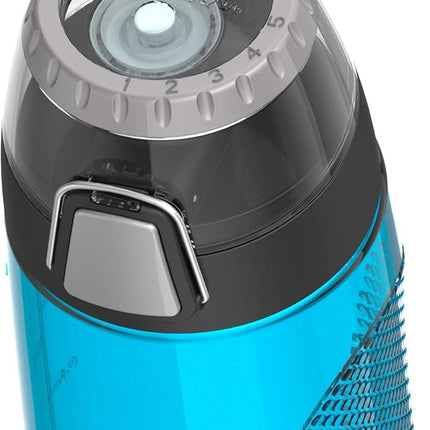 THERMOS Intak 24-Ounce Tritan Hydration Bottle with Meter (Teal), One Size,