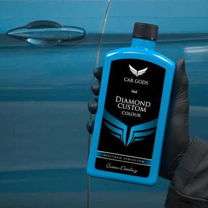 Car Gods Iris Custom Color Light Blue 3-in-1 Polish Wax Colour Restorer & Scratch Remover 500ml - 16 Colours Available