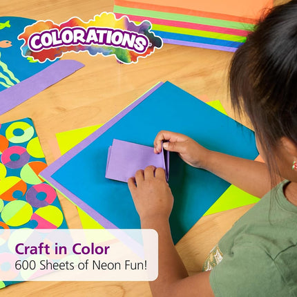 Colorations Neon Lightweight Kraft Paper - 600 Sheets