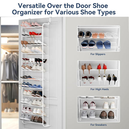 Whitmor, White 36-Pair Over The Door Shoe Organizer