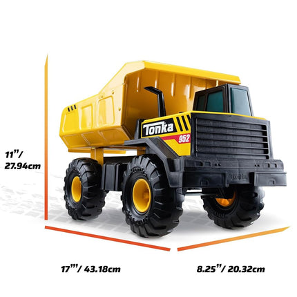Tonka Steel Classics | Mighty Dump Truck | Kids Construction Toys for Boys and Girls, Vehicle Toys for Creative Play, Motor Skill Development for Kids Ages 3+ | Basic Fun 06087 FFP