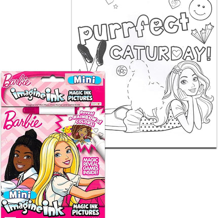 Barbie Chelsea Doll Playset for Girls - 3 Pc Bundle with Mini Chelsea Doll, Imagine Ink Mess Free Coloring Book, Stickers for Kids | Mini Barbie Doll Activity Set