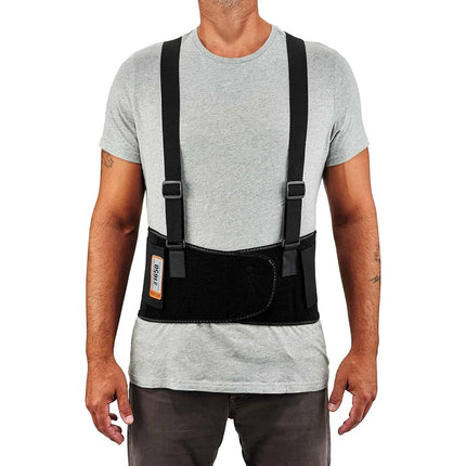 Ergodyne ProFlex 1650 Back Support Belt, 7.5" Elastic, Adjustable, Removeable Straps, 4XL