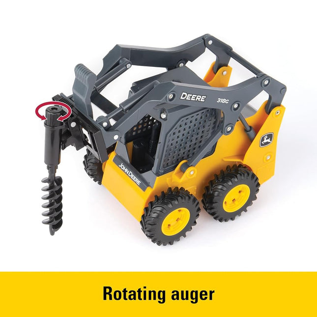 John Deere 1:16 318G Farm Skid Steer Toy Childrens Set 3y+