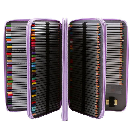 Lbxgap Individual Slots Pencil Holder, Purple, 300, Portable,travel