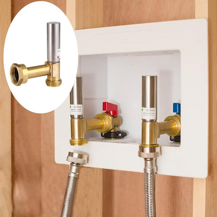 EFIELD MH-S-241 Angle Stainless Steel Water Hammer Arrestors, 3/4 Inch Swivel FHT x 3/4 Inch MHT (1)