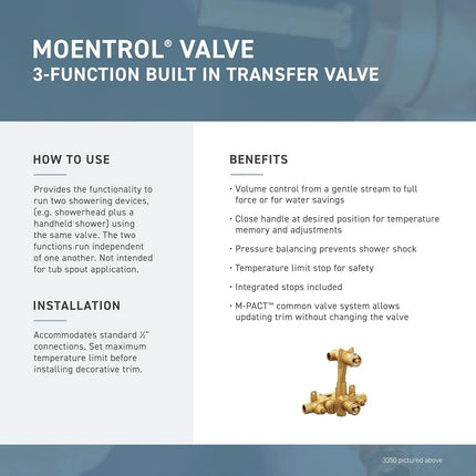 Moen TS4211ORB Rothbury Moentrol Trim Kit Without Valve, Oil Rubbed Bronze
