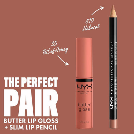 NYX Professional Makeup Butter Gloss, Lip Gloss, Shade: Bit of Honey