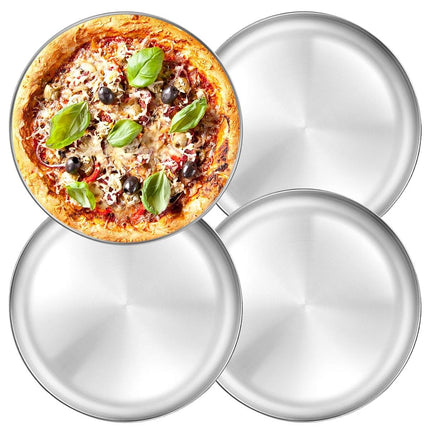 Stainless Steel Pizza Pan 13 inch - Deedro Round P