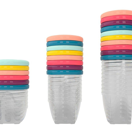 Babymoov Leak Proof Storage Bowls | BPA Free Containers With Lids, Ideal to Store Baby Food or Snacks for Toddlers (PICK YOUR SET SIZE)