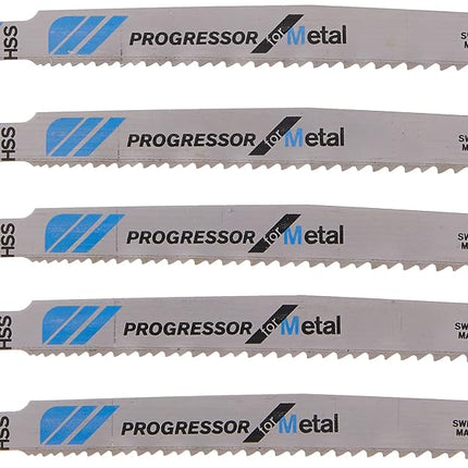 Bosch T123X 5 Pieces 4 in. 10-24P TPI Progressor for Metal T-Shank Jig Saw Blades