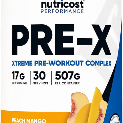 Nutricost Pre-Workout Complex 30 Servings (Peach M