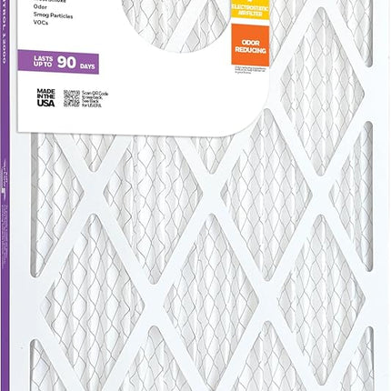 Honeywell 14x25x1 MERV 12 Filtre plissé pour fournaise CVC (paquet de 4)