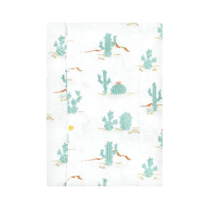 Bavoirs en flanelle de coton unisexe Hudson Baby, motif cactus du désert, paquet de 4, taille unique