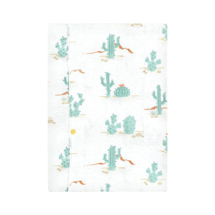 Hudson Baby Unisex Baby Cotton Flannel Burp Cloths, Desert Cactus 7-Pack, One Size