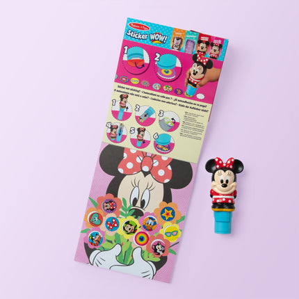 Melissa & Doug Wow! Sticker 24 Pages Activity Pad & Sticker Pad, 300 Stickers, Arts & Crafts, Toy Fidget, Collectible Character - Disney Minnie Mouse - for Kids to