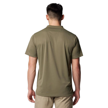 Columbia Men's Utilizer Short Sleeve Polo, Stone Green, 3X Tall