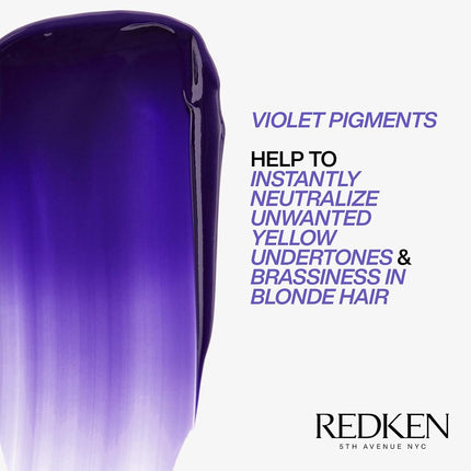 REDKEN | Color Extend Blondage | Express Anti-Brass Mask | For Blonde Hair | Ultra-Violet Pigment | Neutralises Brassiness | 250ml