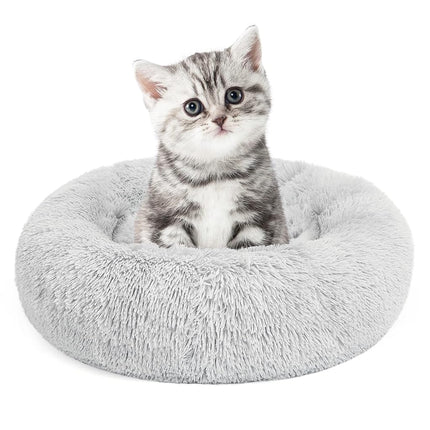 MIXJOY Calming Donut Bed for Indoor Cats, 20'' Kit