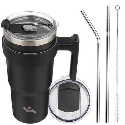 Konokyo 20 oz Tumbler with Handle and 2 Straw 2 Li