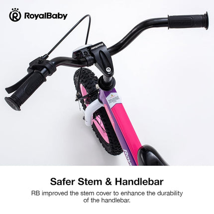 Royalbaby Novaride Kids Bike Toddlers 12 Inch Wheel Bicycle Beginners Boys Girls Ages 3-4 Years, Kickstand, Pink