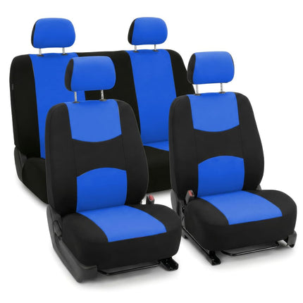 FH GROUP Car Seat Covers, Full Set, Blue
