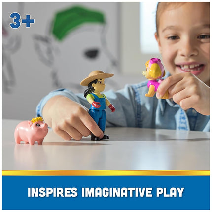 Paw Patrol Skye, Farmer Yumi and Piggie Figures, Kids’ Toys for Boys and Girls Aged 3 and Up