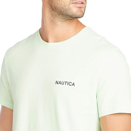 Nautica Men's Short Sleeve Crew Neck T-Shirt, Patina Green Solid, S