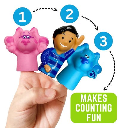 Nickelodeon Blue's Clues & You! Bath Finger Puppets, 10 Pc - Bath Toys, Easter Basket Fillers, Easter Gifts